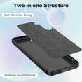 thumbnail image 6 of Venoro Case for Samsung Galaxy A54 5G Liquid Silicone Phone Cover, Black, 6 of 16