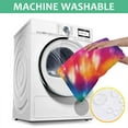 thumbnail image 6 of Colorful Rainbow Tie Dye Spiral Pattern Square Tablecloth,Waterproof Square Table Cover,Wipeable Spillproof Washable Table Cover for Home Kitchen Party Decor 60"x60"(152x152cm), 6 of 6