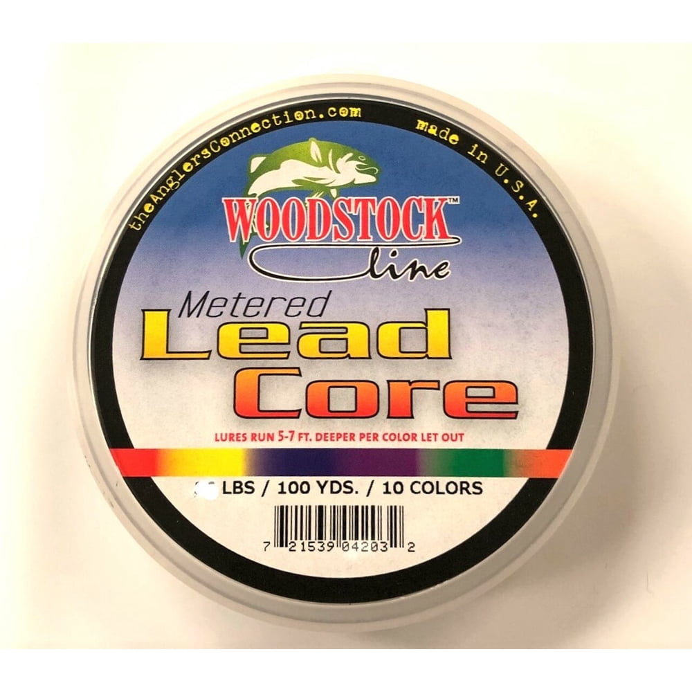 Woodstock Line 27 Lb. Metered Lead Core Fishing Line 100 Yard Walmart