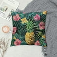 thumbnail image 2 of Creowell Pineapple Tropical Jungle Pillow Covers for Couch Sofa Indoor Outdoor, High-Quality 1PC 12x12in, 2 of 5