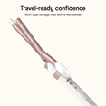 thumbnail image 6 of Conair Double Ceramic 1/2 Inch Curling Iron for Short Hair, White/Rose Gold, 1 Count, 6 of 8