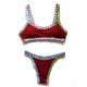 thumbnail image 5 of WILLBEST Traje de Baño de Manga Larga Para Mujer, Conjunto de Tankini Para Playa, Traje de Baño de Punto, Traje de Baño Separado de Verano Con Sombrero A Juego, Traje de Baño Informal, 5 of 6