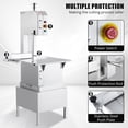 thumbnail image 3 of 850/2200W Electric Bone Saw Machine, 110V Commercial Bandsaw Machine, Adjustable Cutting Thickness, Table Sawing for Chicken Fish Trotter Beef, 3 of 8