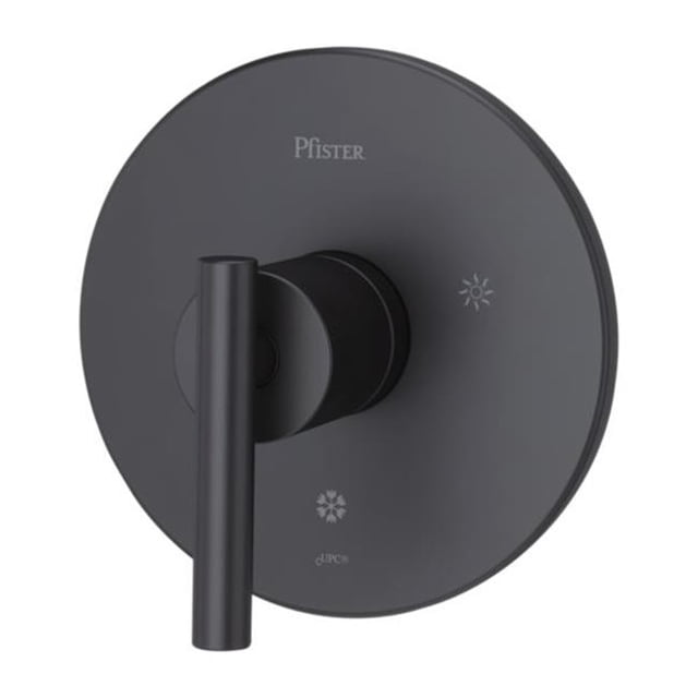 Pfister R89-1NCB Contempla Robinet de Douche à une Poignée Seulement Trim&44; Noir Mat