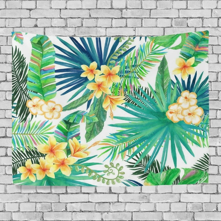 POPCreation Wall Tapestry Tropical Prosperity Floral Dorm Throw