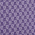 thumbnail image 2 of Zelouf Stretch Lace With Scallop With Roller Glitter  , Sewing, DIY, Crafts Fabric by the Yard, Grape Desire, 5 Yard, 2 of 2