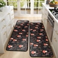 thumbnail image 4 of Kitchen Rugs Sets Of 2,Red Mushroom Grass Black Pattern Anti Fatigue Kitchen Mat Rugs Non Slip Washable,Decorative Kitchen Floor Mats for Kitchen,Sink,Laundry,17"x47"+17"x47", 4 of 5
