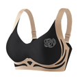 thumbnail image 5 of Sakmal Sports Bras Spaghetti Straps Large Bust Patchwork Yoga Push Up Black Womens Sports Bras L, 5 of 5