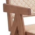 thumbnail image 5 of Beige and Natural Accent Chair, 5 of 7