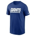 thumbnail image 2 of Men's Nike Royal New York Giants Primetime Wordmark Essential T-Shirt, 2 of 3