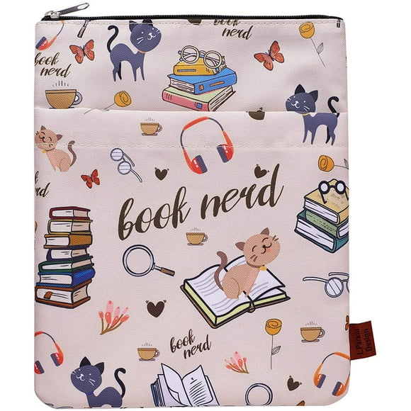 Book Sleeve for Book Lovers, Book Nerd Book Protector, Book Covers for Paperbacks, Washable Fabric, Book Sleeves