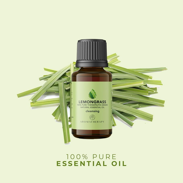 USDA Organic Lemongrass Essential Oil 100% Pure 10ml (1/3oz)