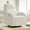 Manual-Chenille-White, variant on Aemeios Corduroy Swivel Rocker Glider Power Recliner Nursery Rocking Chair with USB and Type-C Ports, White