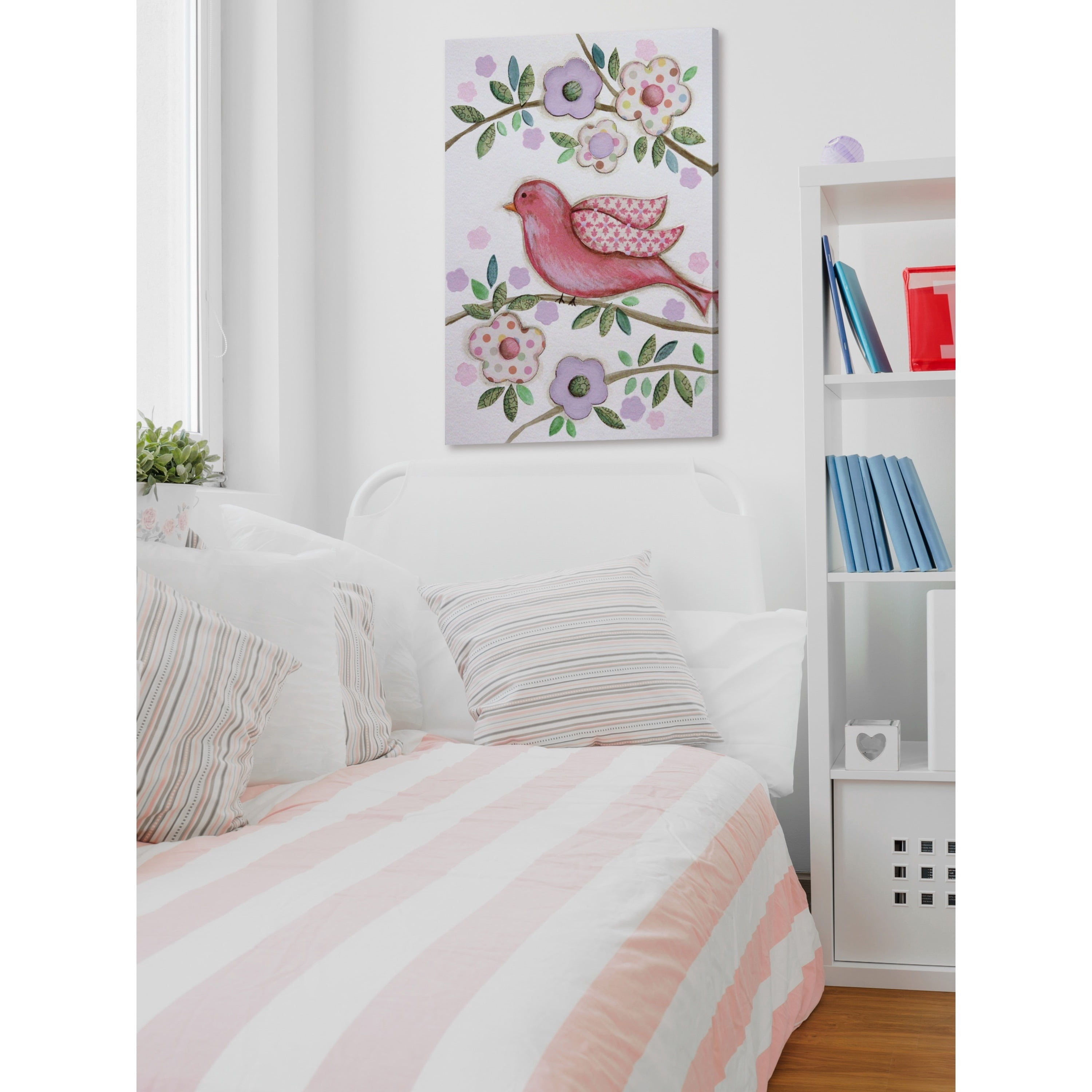Marmont Hill "Collage Bird" by Reesa Qualia Painting Print on Wrapped Canvas