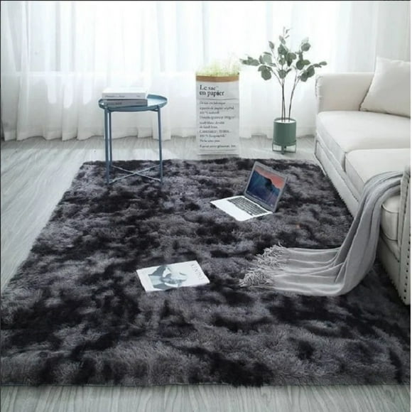 Alfombra De Salón De Felpa Suave 120 X 160 Cm Iforu gris