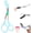 Blue, variant on Eyebrow Trimmer Scissor for Women Men, 2026 New 2 in 1 Professional Eyebrow Scissors with Comb, Eyebrow Cutter Hair Removal Eyebrow Scissors Makeup Tool (Black)