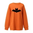 thumbnail image 3 of 2023 Chandail en Molleton de Mode pour Femmes 50 % de Rabais Liquidation Mode Halloween Imprimé Blouse Ample à Manches Longues Col Rond Chandail Décontracté, 3 of 4
