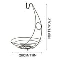 thumbnail image 3 of Clearance Food Storage under $20 Countertop Fruit Basket Bowl Banana Stand Small Items Sweets Storage Basket Interior Miscellaneous Goods Strong And Long Lasting Fruit Storage Kitchen Gadgets, 3 of 5