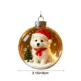 thumbnail image 3 of Summercome 2025 Animals Cute Puppy Collection Crystal Glass Ornament - Personalized Christmas Cats Ornaments, Handcrafted Animals Christmas Tree Ornaments, Clear Plastic Xmas Balls, 3 of 6