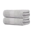 thumbnail image 3 of Dewall Maisons Chic Light Grey 2-Piece Bath Sheet Set - Supreme Cotton, Large 35" x 70" Towels - Soft, Absorbent, Ideal For ComFort & Style, 3 of 9