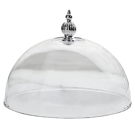 Mini Glass Dessert Dome 8.3 Inch Mini Cake Stand Cover for Dessert Cheese Candy Plants and Succulents Display Cloche Serving Dish Cover Lid Dome For Kitchen Camping Wedding Home Clear 20*20cm