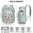 thumbnail image 3 of Travel Cooler Bag - Dachshunds Tropical Beach Camping Beer Cooler Backpack with Bottle Opener- Waterproof Insulated Picnic Backpacks - Cooler Bag for Beach, 3 of 6