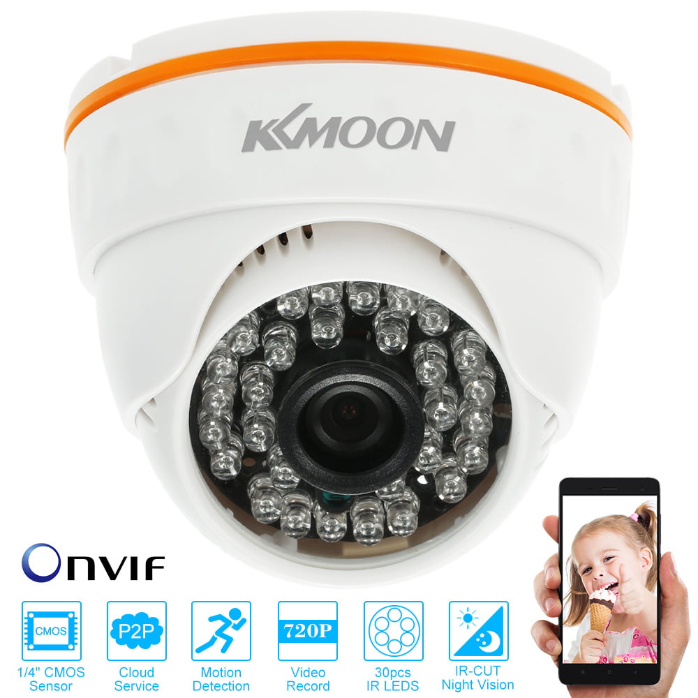 Hot KKmoon 720P CCTV Dome IP Camera IR LED Indoor ONVIF Security Surveillanc E6 