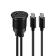 thumbnail image 1 of USB Tipo C Cable de Extensión 1M Macho A Hembra Doble Puerto Impermeable Coche Montaje Cable para Coche Camión USB3.0, 1 of 5