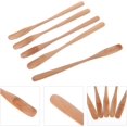 thumbnail image 3 of Cabilock 5Pcs Wooden Spoon - 8.5 Inch Wooden Stirring Spoon, Long Handle Dipper Sticks for Coffee, Tea, Spices, Honey, Powder, 3 of 8