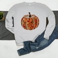 thumbnail image 6 of Yteetum Halloween Thanksgiving Sweatshirts for Women Pumpkin Print Crewneck Hoodless Sweatshirt Tops Womens Casual Halloween Pumpkin Print Round Neck Loose Fits Long Sleeve Sweatshirts Fall, 6 of 6