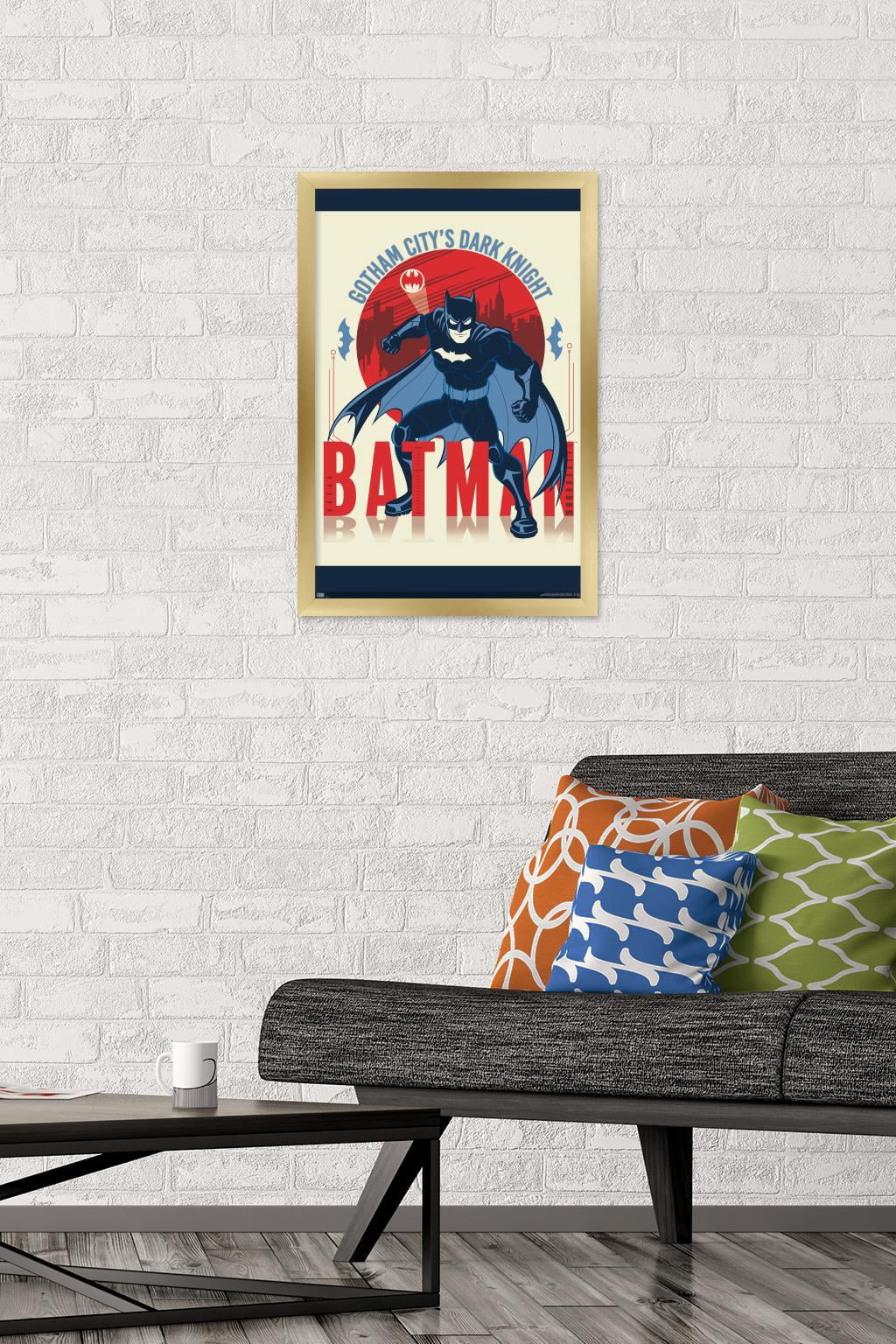 DC Comics Batman - Gotham City's Dark Knight Wall Poster, 14.725" x 22.375", Framed