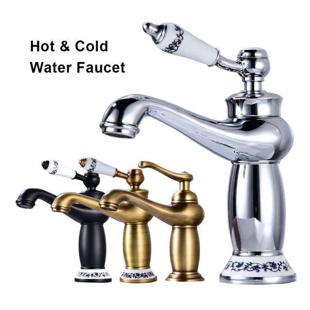 Baohd Copper Ceramic Basin Electroplated Modern Unfading Anti-rust Threaded Smooth Kitchen Toilet Sink Hardware Type 1 Silver