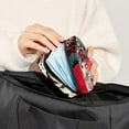 thumbnail image 5 of Leopard Sanitary Napkin Purse Sanitary Bags under Clothes Travel Pouch Ring Pouch Small Storage Bag for Sanitary Napkins - 4.7x6.6x6.6 in, Plush Fabric, Sponge, 5 of 6