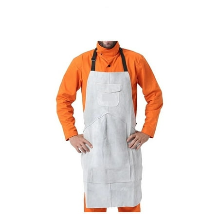 

Welding Apron Heat Insulation Split Leather Work Protective Aprons Flame Resistant Welders Workplace Safety Clothing Versatile Daily Use