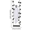 thumbnail image 3 of Halloween Outdoor Hanging Decorations with Remote-Controlled Led Ghost Swing, Scary Halloween Decorations Outdoor for Yard Porch, Spooky Ghost Decor with Black Maple Leaves for, 3 of 8