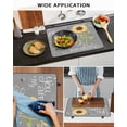 thumbnail image 5 of Large Induction Cooktop Protector Mat You Are My Sunshine Stove Top Covers for Electric Stove, Yellow Sunflowers Cute Bees Heart Grey Decorative Stove Burner Cover Mats, Glass Top Stove Cover, 5 of 7