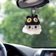 thumbnail image 4 of Fiudx Pequeño Colgante de Fantasma, Diseño de Crochet Tejido a Mano, Bonito Adorno de Lana, Multifuncional, Accesorio para Bolso, Accesorio para Espejo Retrovisor de Coche, Idea de Regalo Navideño, D, 4 of 6