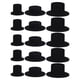 thumbnail image 2 of 15 mini sombreros de payaso de fieltro negro para manualidades, adorables sombreros de copa, accesorios para muñecas, proyectos de bricolaje, decoraciones de fiesta, suaves y cómodos, 2 of 7