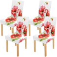 thumbnail image 1 of ABPHQTO Funda protectora para silla elástica con diseño de amapolas de acuarela, funda protectora para comedor, Hotel, boda, fiesta, juego de 4, 1 of 4