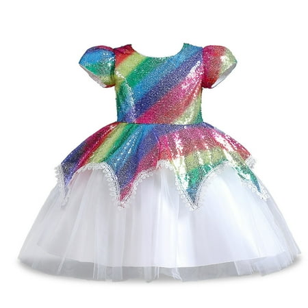 

adviicd Toddler Dress Long Sleeve Girl s Flutter Sleeve Stretchy A-Line Swing Flared Skater Party Dress with Pockets Green 3-4 Years