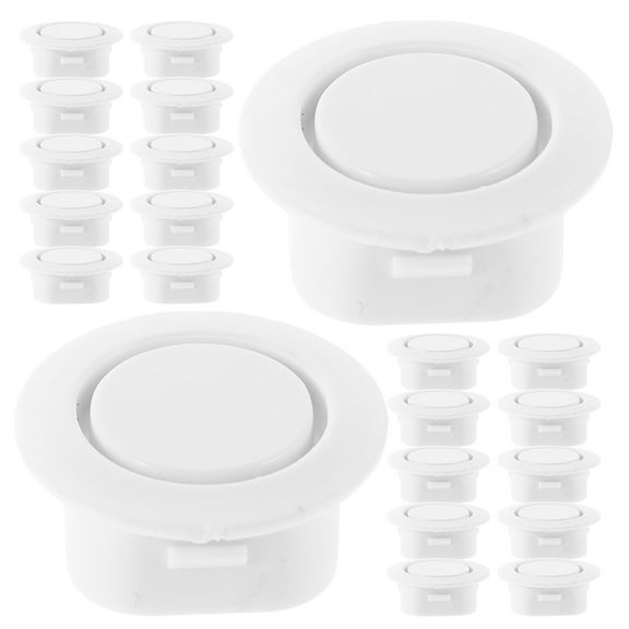 AURARMLET 50Pcs Car Rear Bumper Hole Cap White Rubber Radar Hole Plug Cover for Vehicle