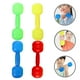 thumbnail image 3 of Juego de 4 pares de mancuernas para niños pequeños, de plástico, con sonido, para gimnasio y educación temprana., 3 of 8