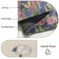thumbnail image 6 of 2'x6' Rug Runners for Hallways Kitchen, Watercolor Flowers Non Slip Entryway Beside Floor Carpet Runner, Retro Botanical Blooms Floral Butterfly Laundry Room Bedroom Throw Rugs Mat for Family Pet, 6 of 8