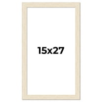 15x27 Frame White Real Wood Picture Frame Width 1.5 inches | Interior Frame Depth 0.5 inches | Barn