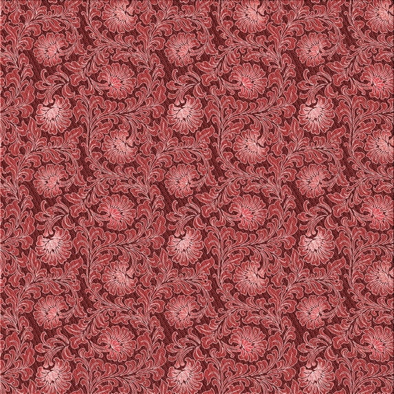 Ahgly Company Machine Washable Indoor Square Transitional Red Area Rugs, 7' Square