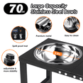 thumbnail image 4 of SHAINFUN 16" Tall Elevated Dog Bowls for Large Dogs, with 2L Bowls and Sprill Proof Mat, 4 of 7