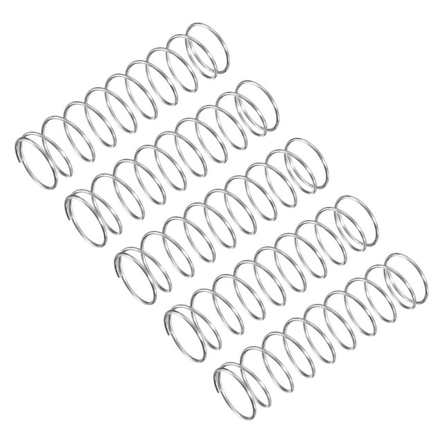 Unique Bargains Compression Spring, 5 Pack 304 Stainless Steel, 13mm OD, 0.8mm Wire, 50mm Length