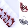 thumbnail image 4 of Baohd 51PCS Fishing Hooks Metal Worm Senko Bait Jig Offset Hooks Plastic Box Set Fishing Accessory, 4 of 9