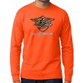 thumbnail image 1 of US Navy Seals DEVGRU Long Sleeve T-shirt - Neon Orange, Medium, 1 of 2