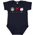 thumbnail image 3 of Inktastic Peace Love Westies Boys or Girls Baby Bodysuit, 3 of 5